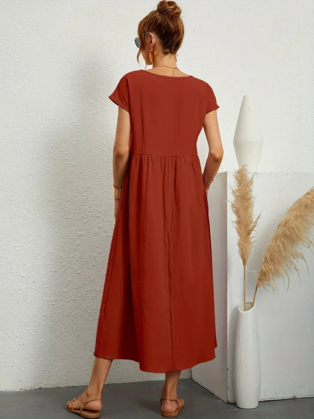 Gabrielle | Abito Midi Fluido ed Elegante