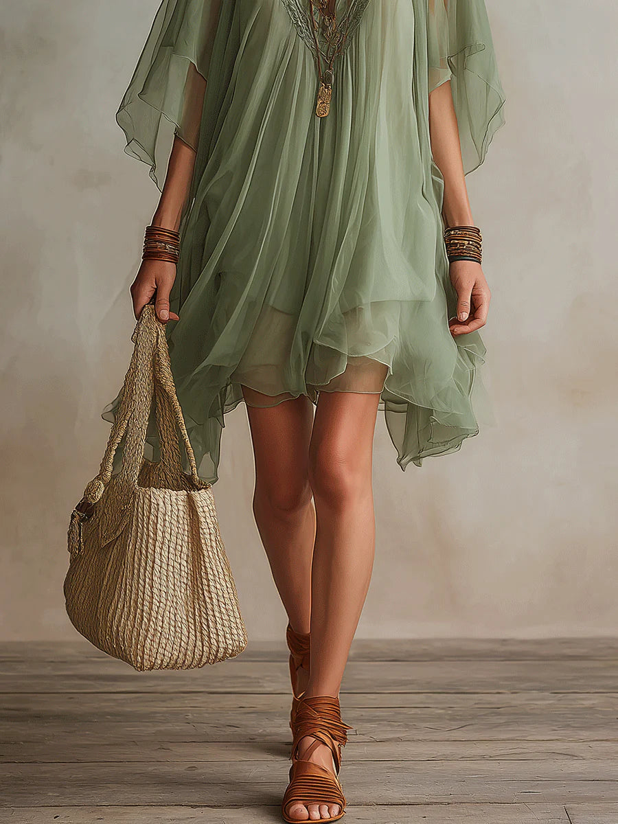 Clara | Abito Mini Boho Leggero con Silhouette Fluida 6