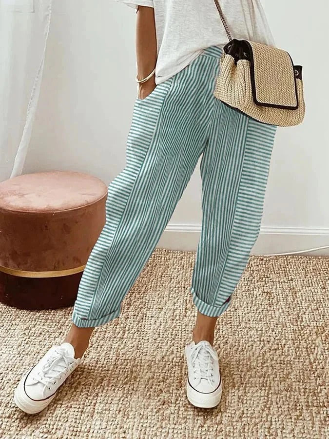 Lore | Pantaloni Estivi Leggeri a Righe