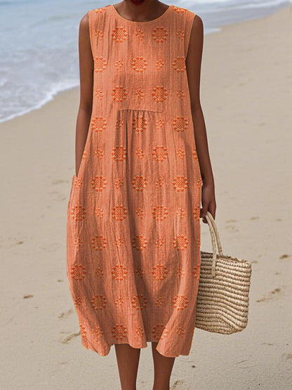 Abito Estivo in Cotone con Tasche