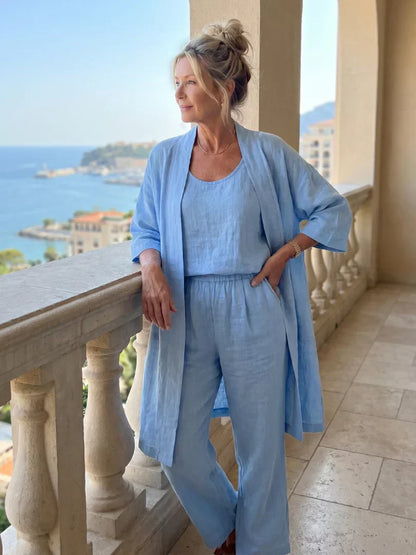 Lorena | Completo Tre Pezzi Leggero con Cardigan 2