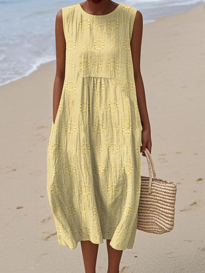 Abito Estivo in Cotone con Tasche