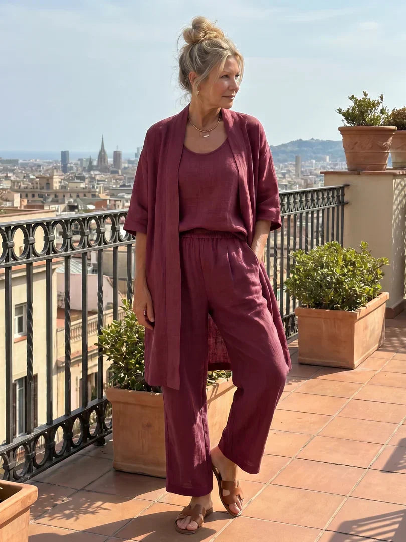 Lorena | Completo Tre Pezzi Leggero con Cardigan 26
