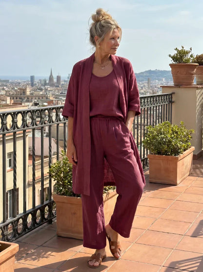 Lorena | Completo Tre Pezzi Leggero con Cardigan 26