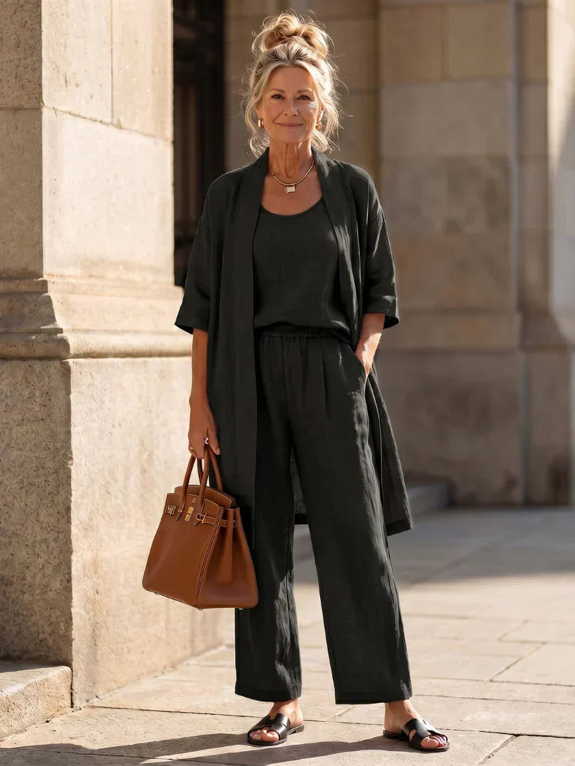 Lorena | Completo Tre Pezzi Leggero con Cardigan 4