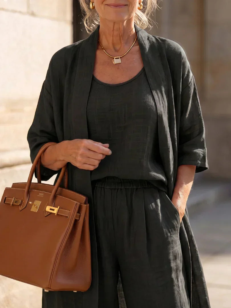 Lorena | Completo Tre Pezzi Leggero con Cardigan 5