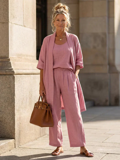 Lorena | Completo Tre Pezzi Leggero con Cardigan 18