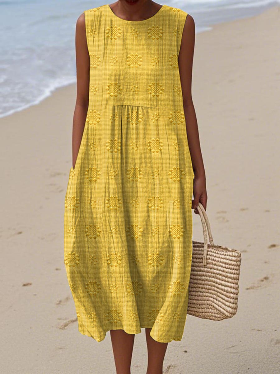 Abito Estivo in Cotone con Tasche
