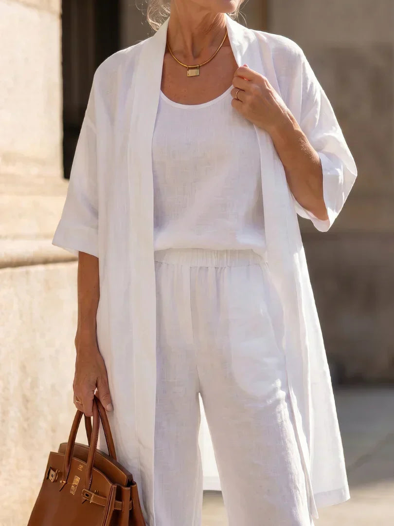 Lorena | Completo Tre Pezzi Leggero con Cardigan 17