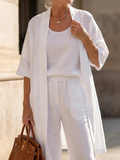 Lorena | Completo Tre Pezzi Leggero con Cardigan 17
