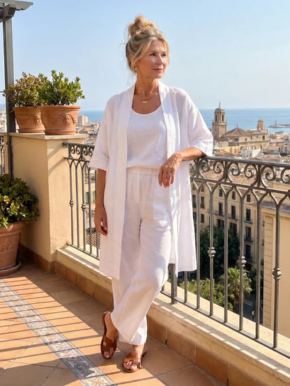 Lorena | Completo Tre Pezzi Leggero con Cardigan 16