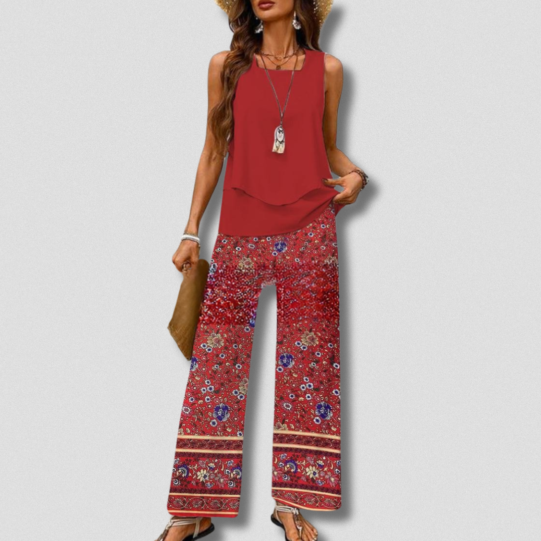 Neta - Completo artigianale Boho-Chic da donna