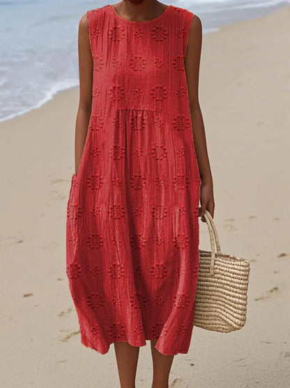 Abito Estivo in Cotone con Tasche
