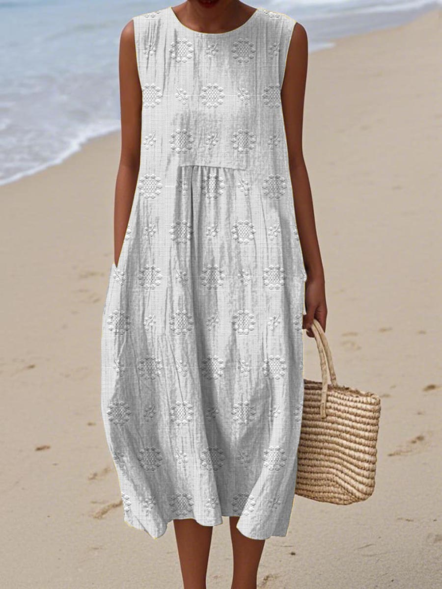 Abito Estivo in Cotone con Tasche