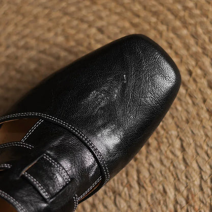 Andie mules in vera pelle