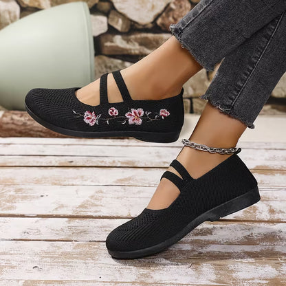 Vittoria | Scarpe Comode con Dettaglio Floreale