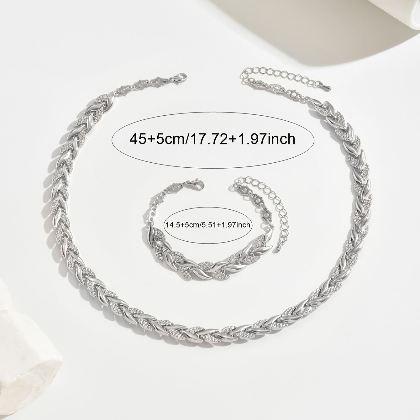 Claudine | Set Collana e Bracciale Coda di Pesce