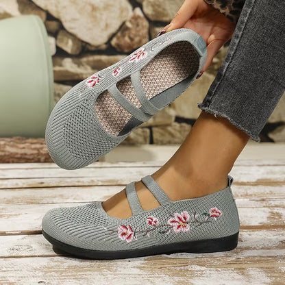 Vittoria | Scarpe Comode con Dettaglio Floreale