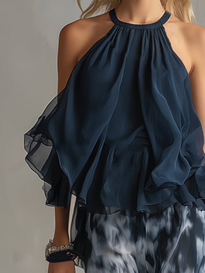 Vivienne | Completo Estivo Elegante con Pantalone Largo