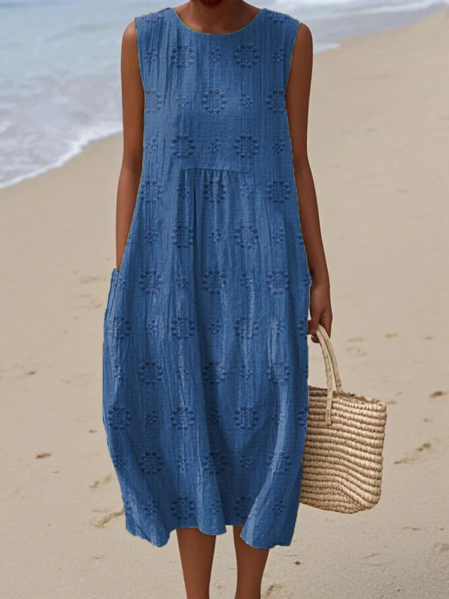 Abito Estivo in Cotone con Tasche