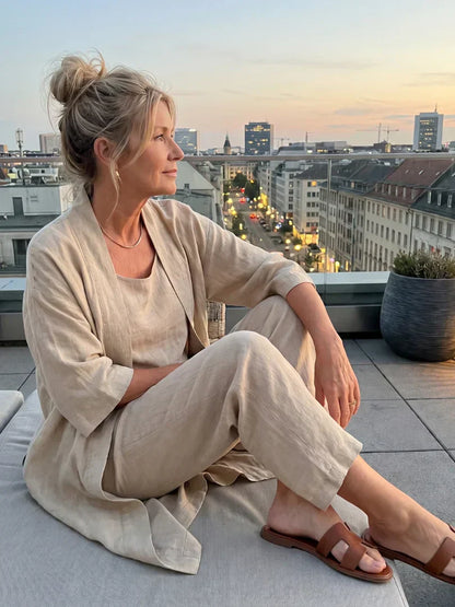 Lorena | Completo Tre Pezzi Leggero con Cardigan 13