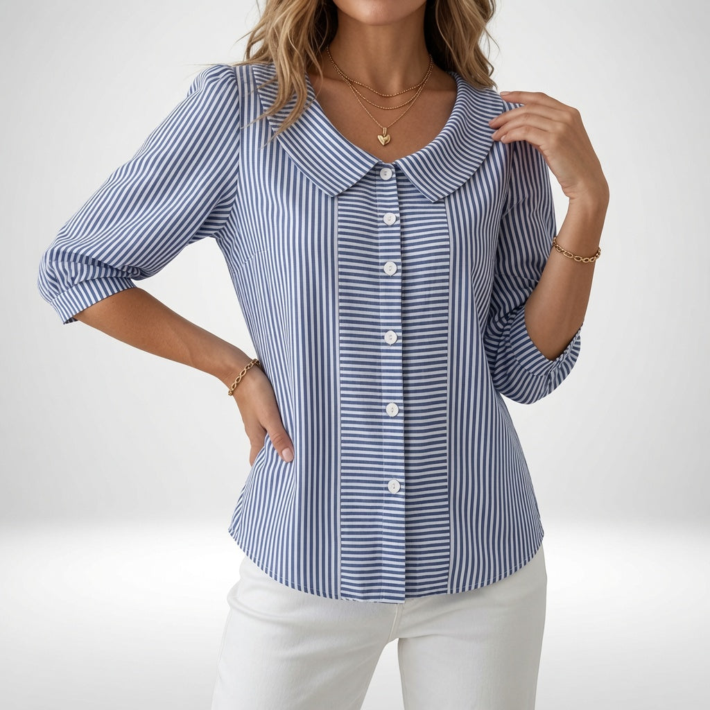 Zélie | Blusa Estiva a Righe con Maniche a Sbuffo 2