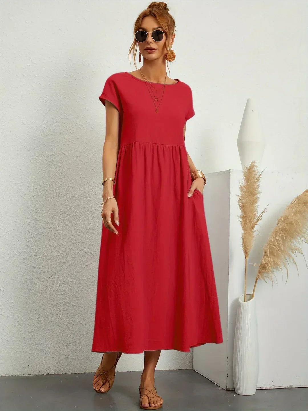 Gabrielle | Abito Midi Fluido ed Elegante