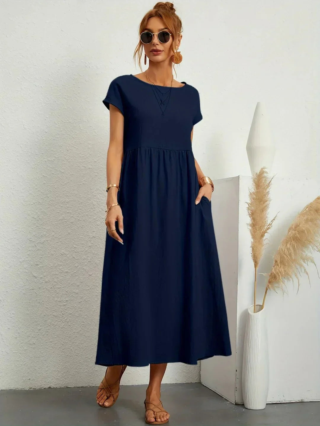 Gabrielle | Abito Midi Fluido ed Elegante
