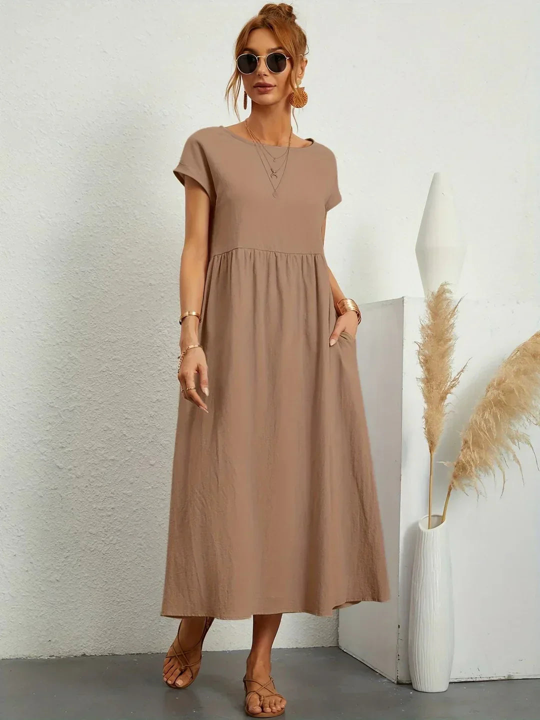 Gabrielle | Abito Midi Fluido ed Elegante