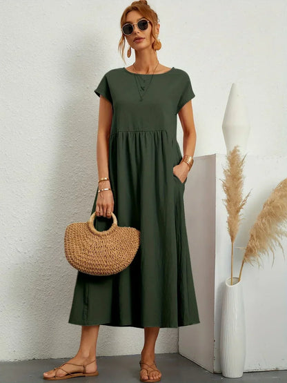 Gabrielle | Abito Midi Fluido ed Elegante