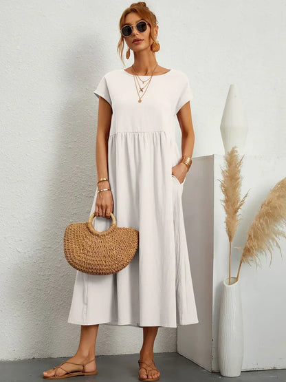 Gabrielle | Abito Midi Fluido ed Elegante