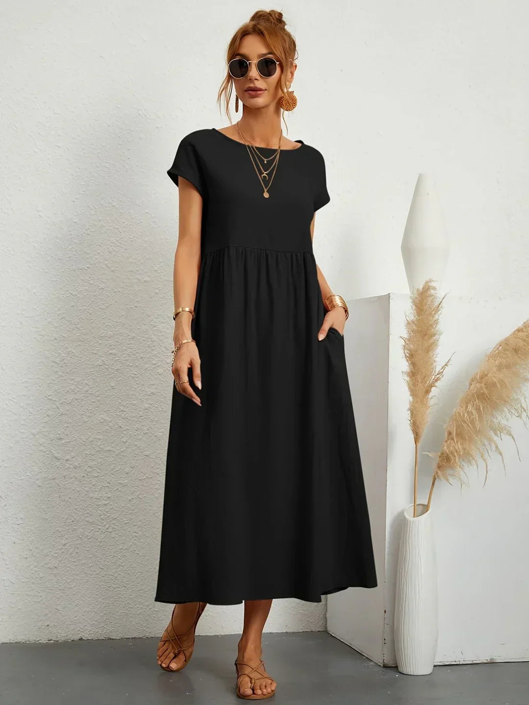 Gabrielle | Abito Midi Fluido ed Elegante