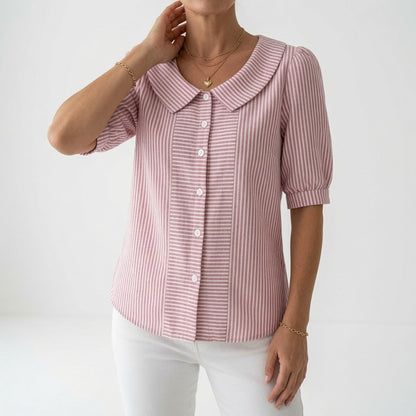 Zélie | Blusa Estiva a Righe con Maniche a Sbuffo 3