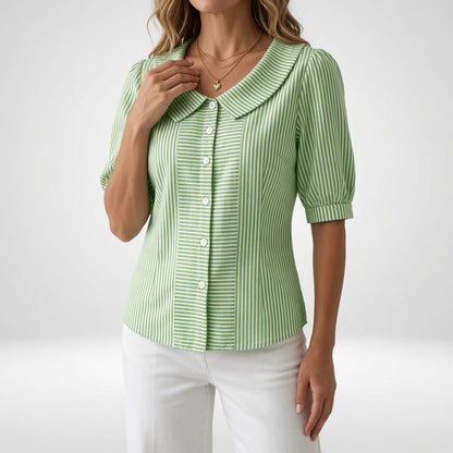 Zélie | Blusa Estiva a Righe con Maniche a Sbuffo 4