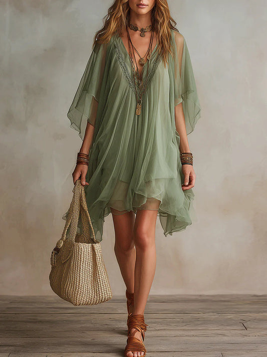 Clara | Abito Mini Boho Leggero con Silhouette Fluida 1