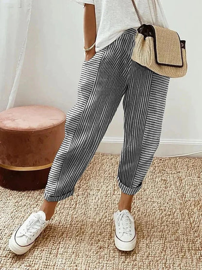 Lore | Pantaloni Estivi Leggeri a Righe