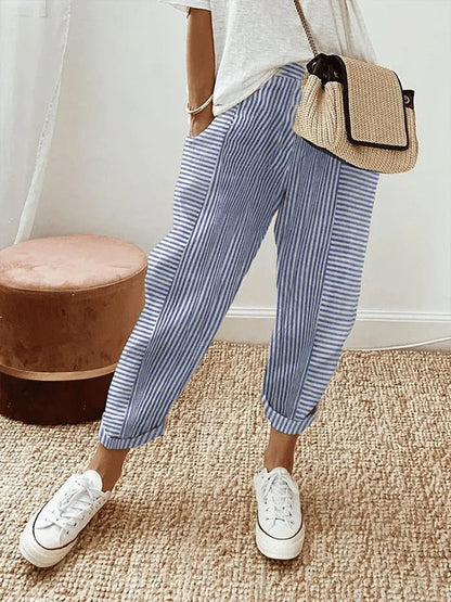 Lore | Pantaloni Estivi Leggeri a Righe