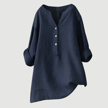 Lina | Blusa Estiva Leggera Effetto Lino