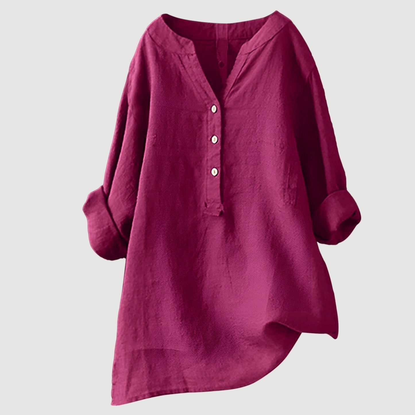 Lina | Blusa Estiva Leggera Effetto Lino