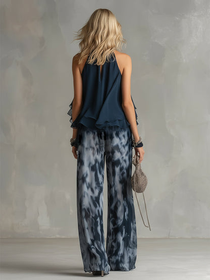 Vivienne | Completo Estivo Elegante con Pantalone Largo
