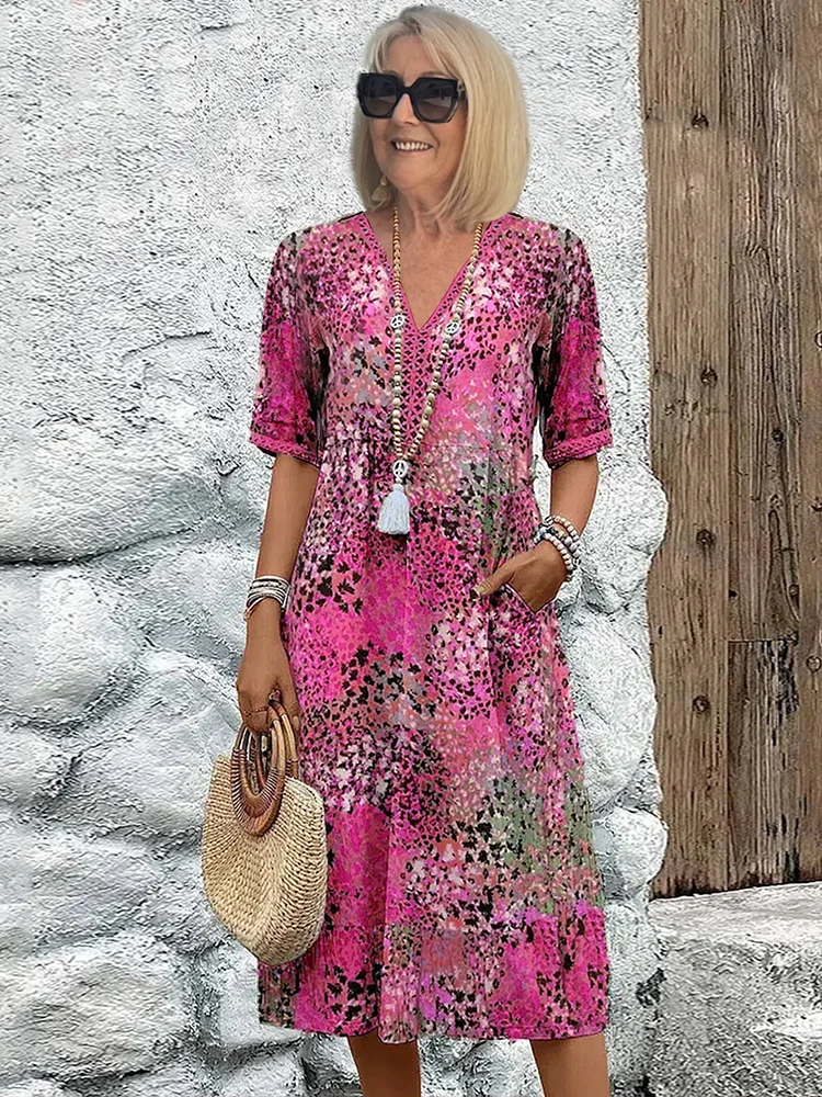 Suzanne | Abito Midi Estivo che Valorizza la Silhouette