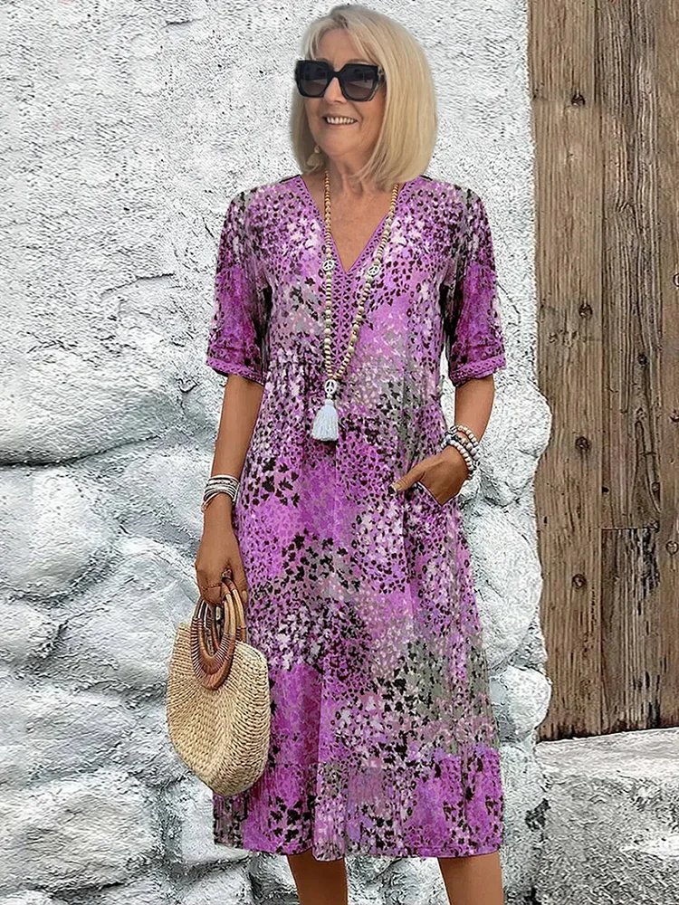 Suzanne | Abito Midi Estivo che Valorizza la Silhouette