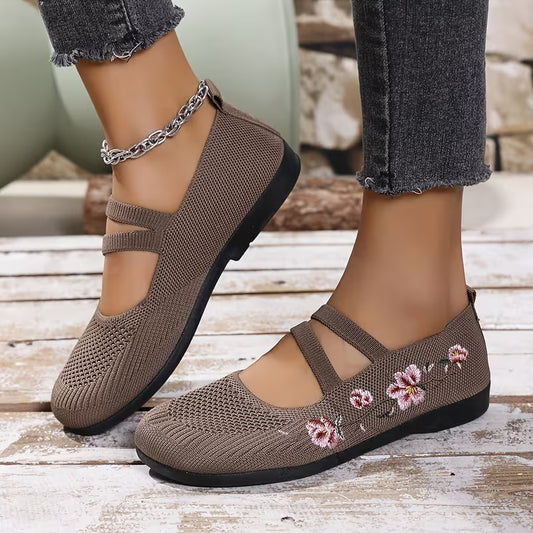 Vittoria | Scarpe Comode con Dettaglio Floreale