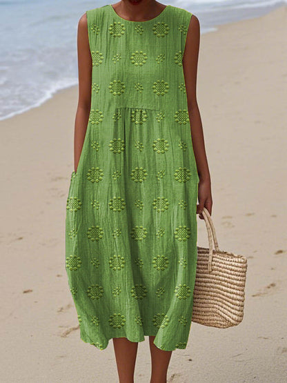 Abito Estivo in Cotone con Tasche