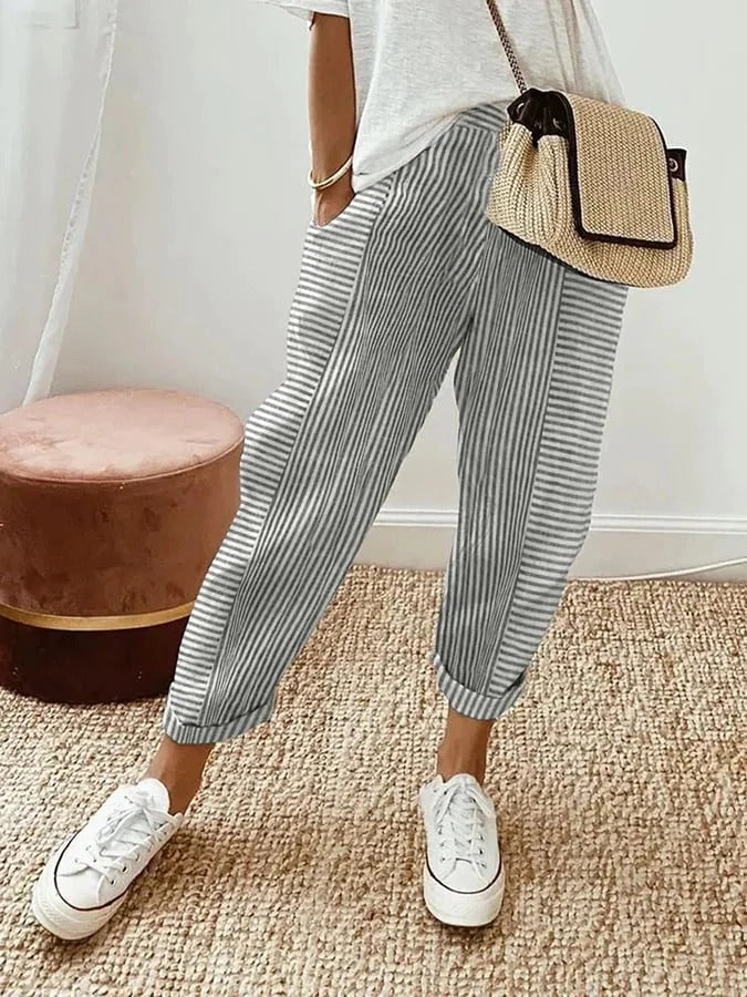 Lore | Pantaloni Estivi Leggeri a Righe