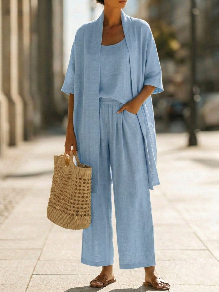 Lorena | Completo Tre Pezzi Leggero con Cardigan 3
