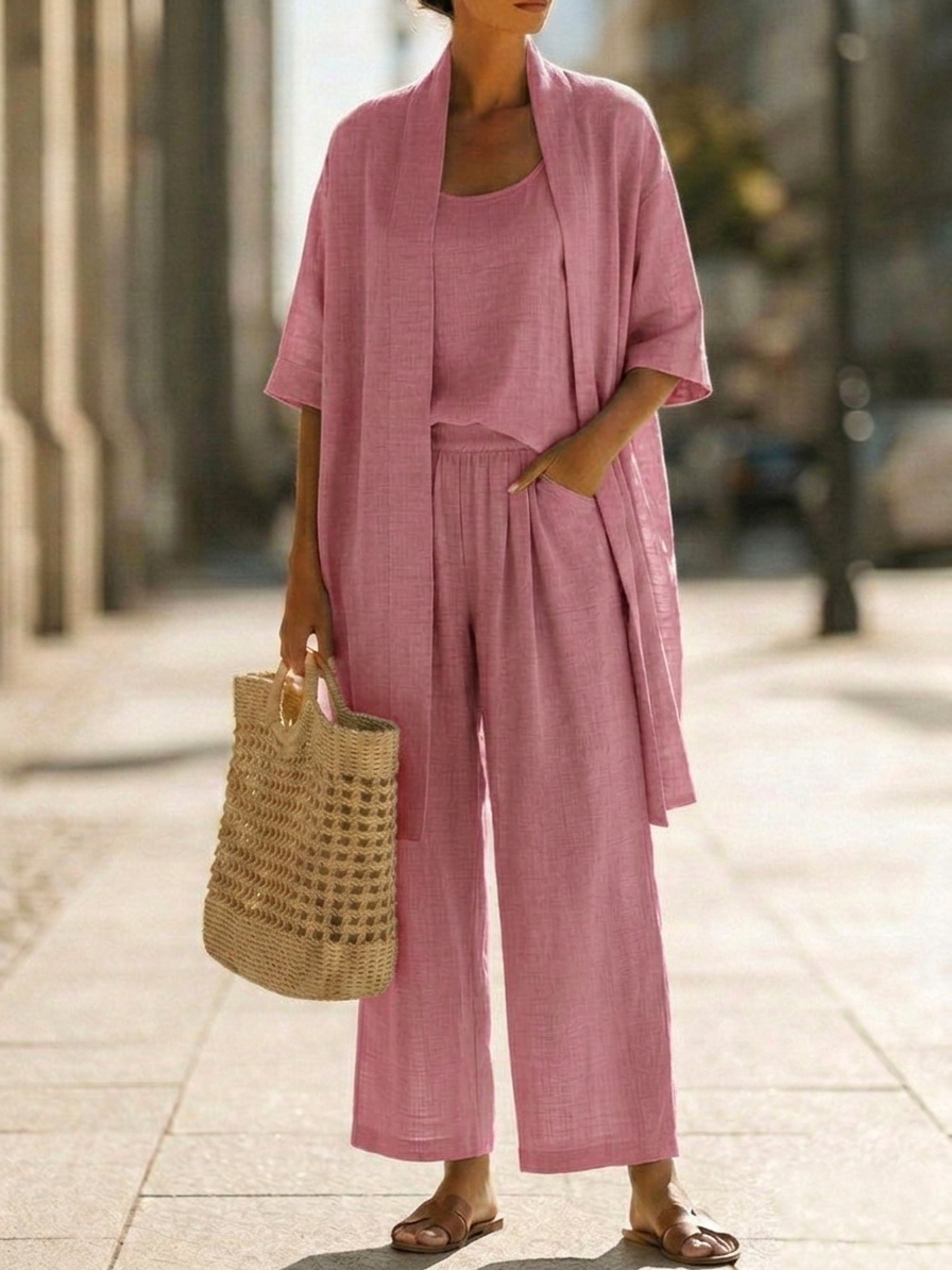 Lorena | Completo Tre Pezzi Leggero con Cardigan 23