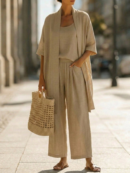 Lorena | Completo Tre Pezzi Leggero con Cardigan 10