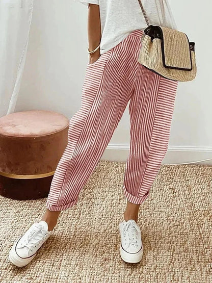 Lore | Pantaloni Estivi Leggeri a Righe